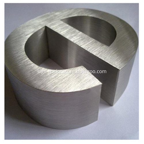 Dimensional Metal Channel Letters Stainless Steel Signage